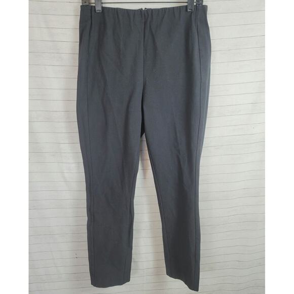 RAG & BONE ELASTIC WAIST SKINNY BLACK PANTS W BACK ZIPPER, SZ 10 - Picture 1 of 13